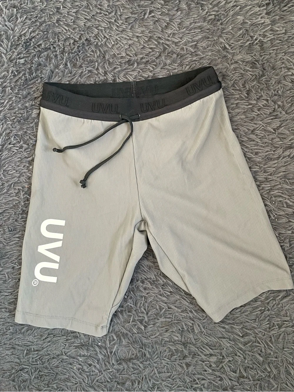 Men Size Medium UVU Half Tight 2.0 Gray Running Shorts